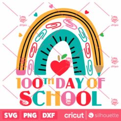 100th Day Of School Teacher SVG