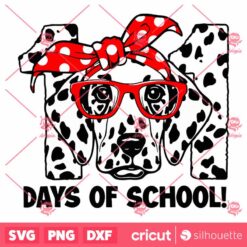 101 Days Of School Dalmatian Dog SVG School SVG