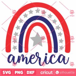 4th Of July SVG America Rainbow SVG