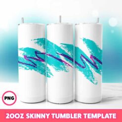 90s Cup Tumbler Wrap, 20oz Skinny Tumbler Wrap