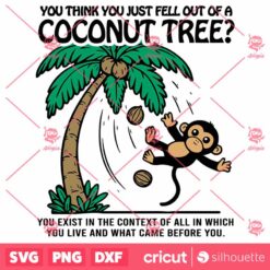 A Coconut Tree Monkey Meme Harris 2024 SVG