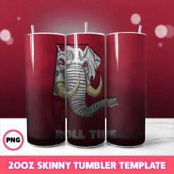 Alabama Roll Tide Tumbler Wrap, 20oz Skinny Tumbler Wrap