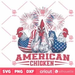 American Chicken Usa Fireworks SVG