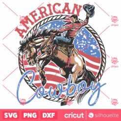 American Cowboy SVG Vector Design 4th Of July Vector Western Shirt SVG