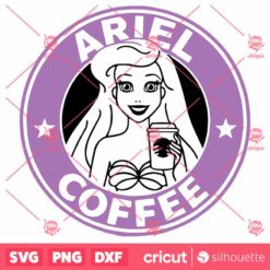 Ariel Coffee SVG Ariel Starbucks Coffee SVG