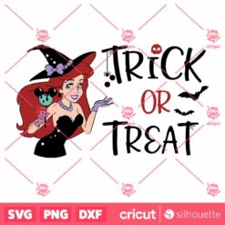 Ariel Mermaid Trick Or Treat SVG Trick Or Treat SVG