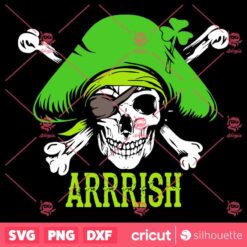 Arrish Irish Patricks Day SVG Skull St Patricks Day SVG