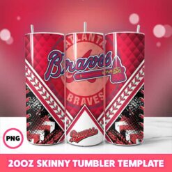 Atlanta Braves 20oz Tumbler Wrap, 20oz Tumbler Wrap