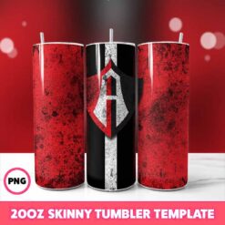 Atlas F C Grunge Tumbler Wrap, 20oz Skinny Tumbler Wrap