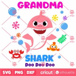 Baby Shark SVG Grandma Shark SVG