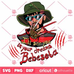 Bad Bunny Freddy Krueger SVG Halloween SVG