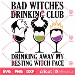 Bad Witches Drinking Club SVG Halloween SVG