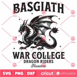 Basgiath War College SVG Forth Wing Iron Flame SVG