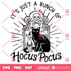 Black Cat Hocus Pocus SVG Halloween SVG