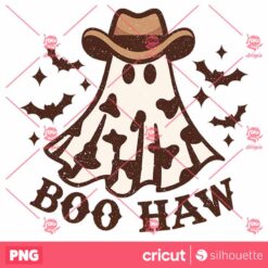 Boo Haw Western Ghost Sublimation PNG Western Ghost PNG