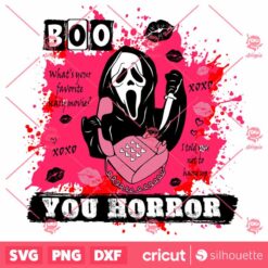 Boo You Horror SVG Ghostface SVG