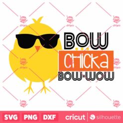 Bow Chicka Bow Wow SVG Easter SVG