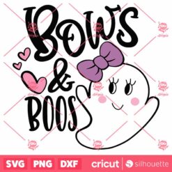 Bows Boos SVG Halloween SVG