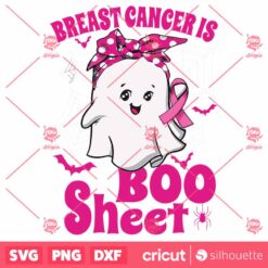 BreastCancer Is Boo Sheet Halloween Costume SVG