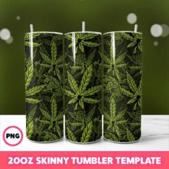 Cannabis Tumbler Wrap, 20oz Skinny Tumbler Wrap