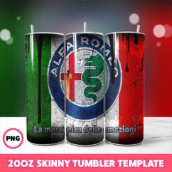 Car Brand Tumbler Wrap 12, 20oz Skinny Tumbler Wrap