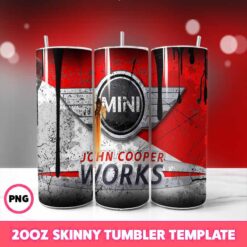 Car Brand Tumbler Wrap 13, 20oz Skinny Tumbler Wrap