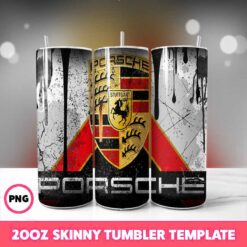 Car Brand Tumbler Wrap 25, 20oz Skinny Tumbler Wrap