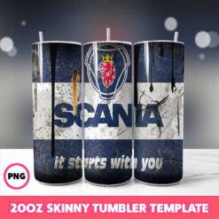 Car Brand Tumbler Wrap 5, 20oz Skinny Tumbler Wrap