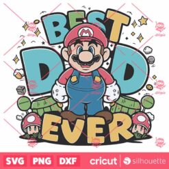 Cartoon Fathers Day Best Dad Ever SVG