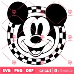 Checkered Mickey Mouse SVG Mickey Mouse SVG