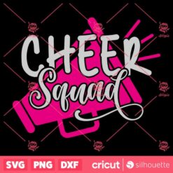 Cheer Squad Girls SVG Moms Sport Fan T Shirt Design SVG