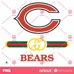 Chicago Bears Gucci Fashion PNG Design