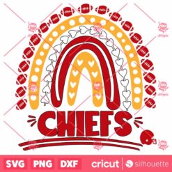 Chiefs Football Rainbow SVG