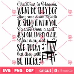 Christmas In Heaven SVG Memorial Christmas Design SVG