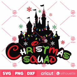 Christmas Squad SVG Christmas Castle SVG