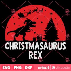 Christmassaurus Rex SVG Christmas SVG