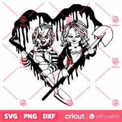 Chucky And Bride Horror SVG Halloween SVG