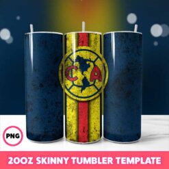 Club America Grunge Tumbler Wrap, 20oz Skinny Tumbler Wrap