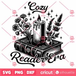 Cozy Reader Era SVG Bookish SVG