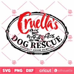 Cruellas Dog Rescue SVG 101 Dalmations Disney SVG