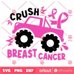 Crush BreastCancer Truck SVG BreastCancer Awareness SVG