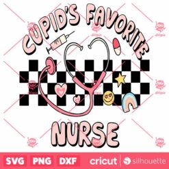 Cupids Favorite Nurse Valentines Day SVG