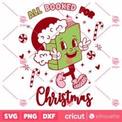 Cute All Booked For Christmas SVG