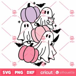 Cute Ghost SVG, Halloween Ghost SVG, Halloween SVG