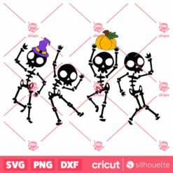 Dancing Skeletons Halloween SVG Skeletons Halloween SVG