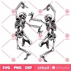 Dancing Skeletons SVG Funny Halloween SVG