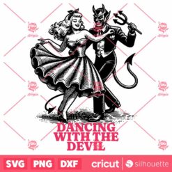 Dancing With The Devil SVG Halloween SVG