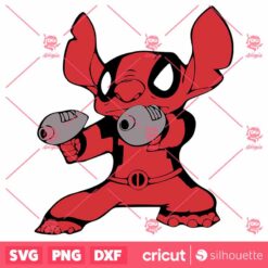 Deadpool Stitch SVG, Stitch Cricut, Baby Stitch SVG, Funny Stitch SVG