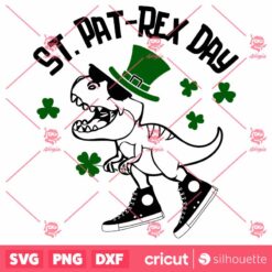 Dinosaur stPatricks Day SVG stPat Rex Day SVG