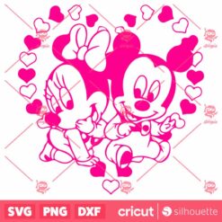 Disney Valentines Couple Mickey Minnie SVG